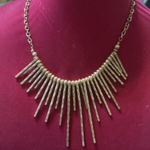 Chic Gold Statement CHOKER Necklace Charming Charley Great Versatile Piece